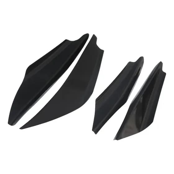 4 Peças Universal Fibra De Carbono Pára-choques Dianteiro