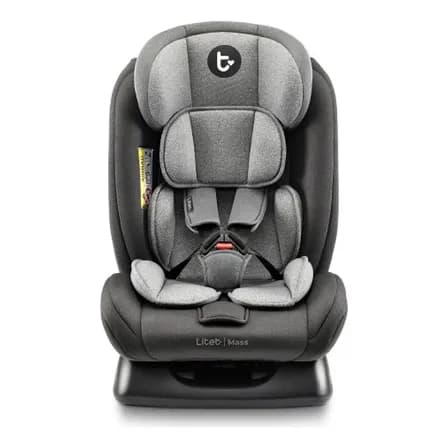 Cadeirinha Infantil Para Carro Mass Litet 0 A 36kg Preta E Cinza Com 13 Ajustes E 4 Reclínios - BB458