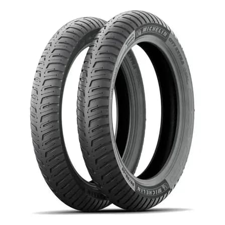 Kit Pneus Michelin City Extra 80/100-18 + 90/90-18 Sem Câmara