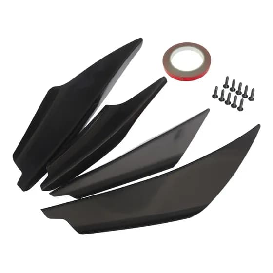 Pára-choque Dianteiro Universal Carro Spoiler Lábio Preto