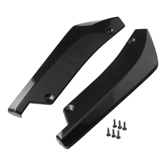 Par De Universal Black Para-choques Difusor Difusor Proteção