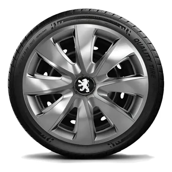 Jogo Calotas Esportiva Aro 14 Prime Black Peugeot 206 207
