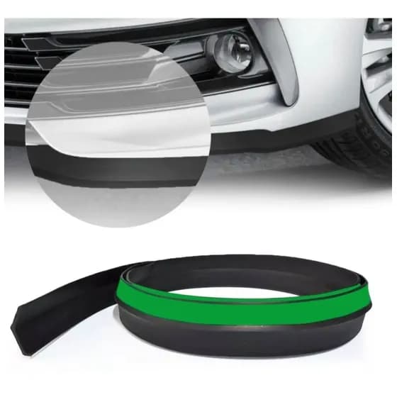 Front Lip Spoiler Frontal Universal Parachoque 2,5m Borracha