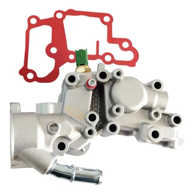 Carcaça Válvula Termostática Peugeot 206 207 C3 1.4 Alumínio
