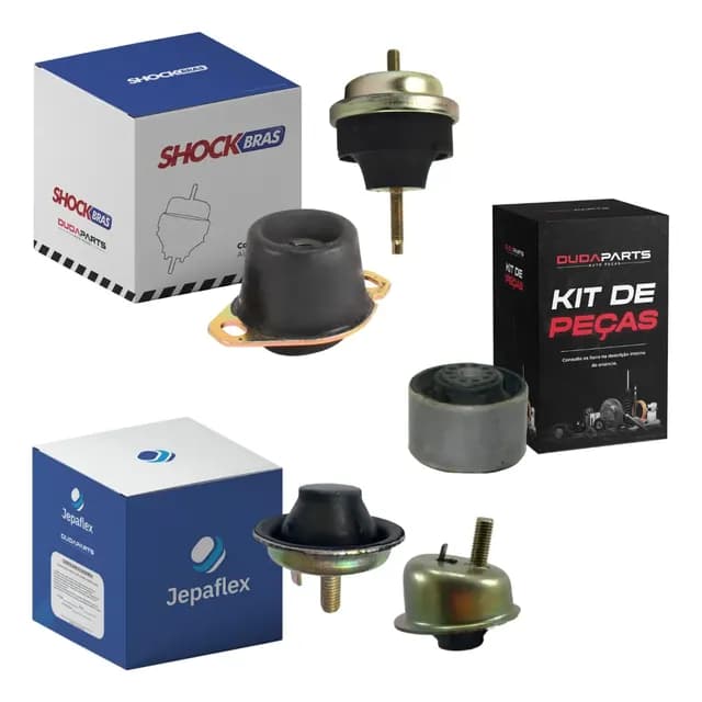 Kit Completo Calço Coxim Motor Câmbio 206 207 Hoggar - Novo