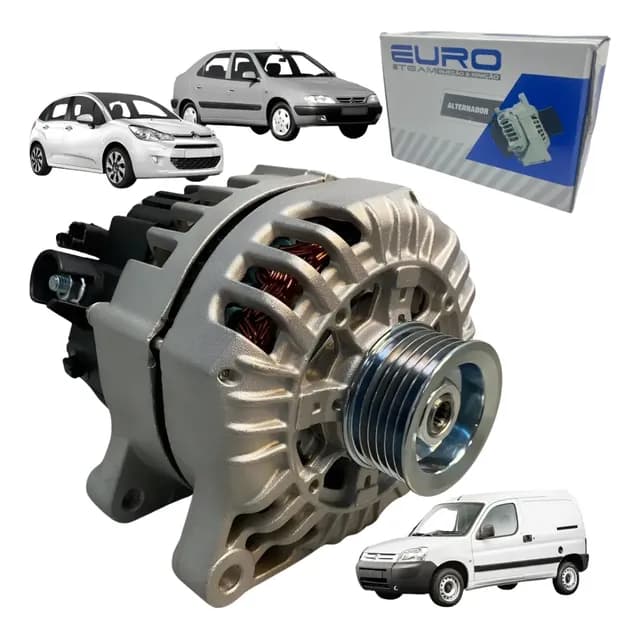 Alternador P/ Peugeot 206/207/307 Citroen C3 Berlingo 120 A
