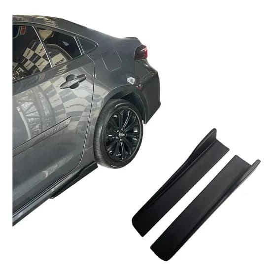 Saia Spoiler Lateral Ajustável Preto Side Skirt Lip