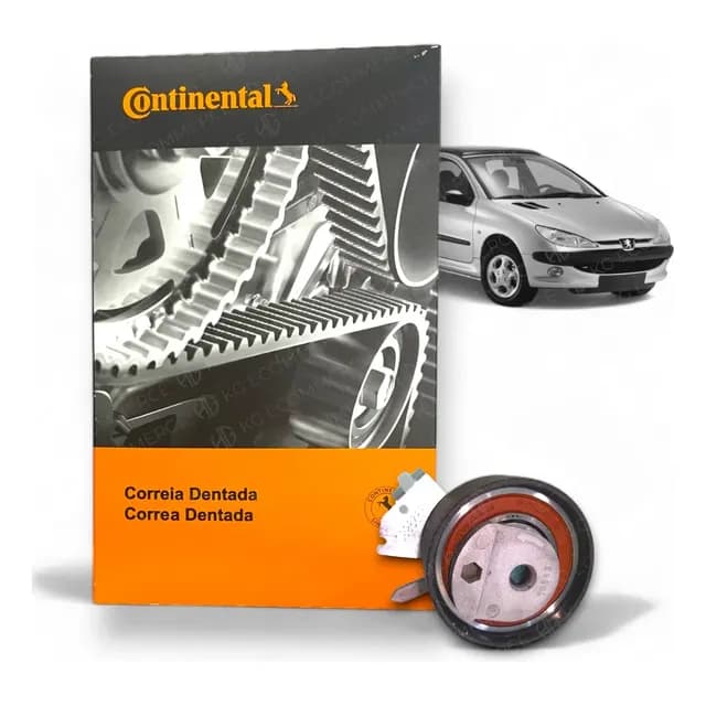 Kit Correia Dentada + Tensor Peugeot 206 207 1.4 8v Promocao