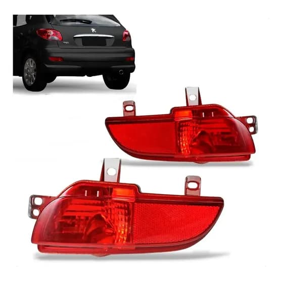 Par Lanterna Neblina Parachoque Peugeot 207 Hatch