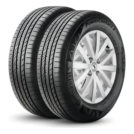 Kit 2 Pneus 195/55r16 Continental Powercontact 2 87h
