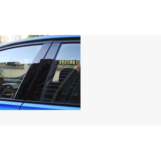 Adesivo Black Piano Colunas Portas Peugeot 207 Passion