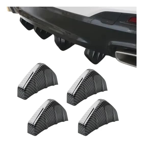Extrator Traseiro Difusor Efeito Carbono Universal 4 Pontos
