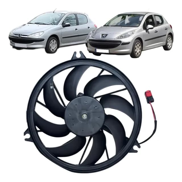 Ventoinha Do Radiador Eletroventilador Peugeot 206 E 207
