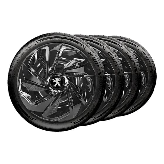 Jogo 4 Calota Aro 14 Peugeot 206 207 307 Kit Carlota 206 Sw