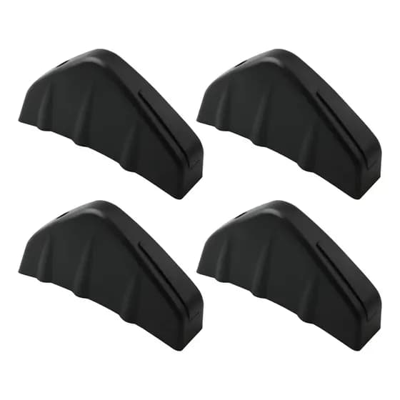 4 Peças De Difusor Universal De Para-choque Traseiro Preto .