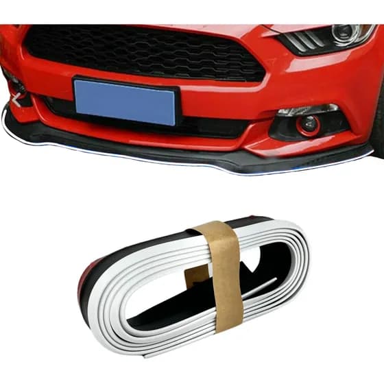 Saia Frontal Universal Ajustável Preto E Branco Carro Pvc