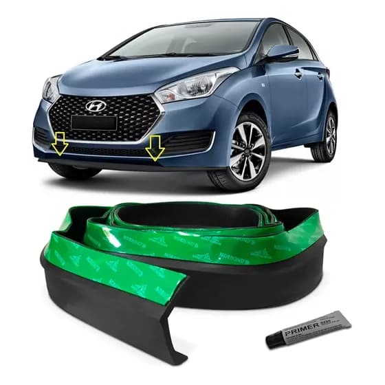 Spoiler Universal Saia Front Lip Borracha Tuning Parachoque