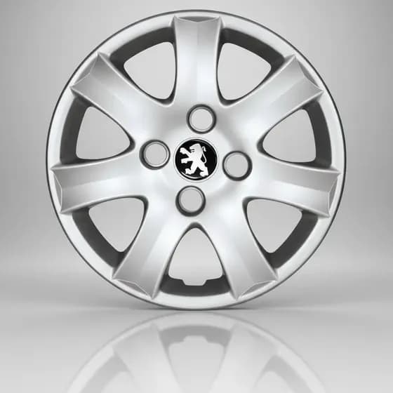 Jogo 4 Calotas Para Peugeot 206 207 Aro 14 Prata