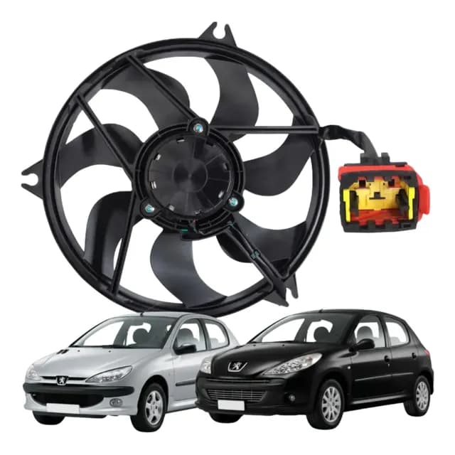 Ventoinha Do Radiador Peugeot 206 207 Hoggar Com Ar