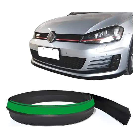 Spoiler Parachoque Saia Front Lip Borracha Tuning Universal