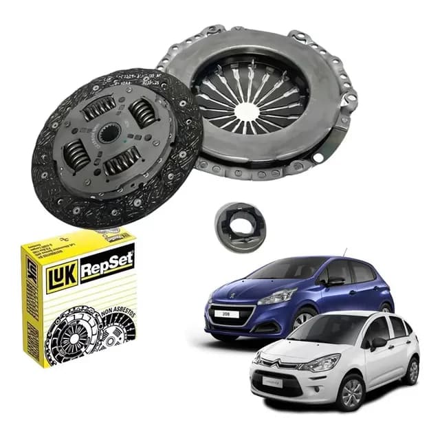 Kit Embreagem C3 1.2 208 1.2 12v 2016 À 2020 Original Luk