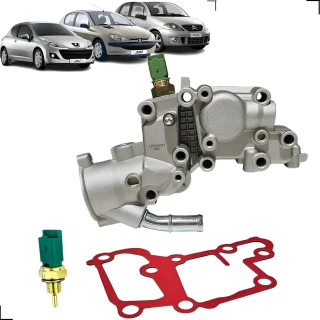 Carcaca Valvula Termostatica Peugeot 206 207 Sw Citroen C3