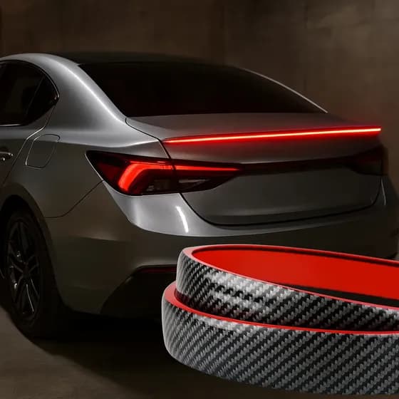 Aerofólio Traseiro Tuning Universal Flexível Carro Sedan