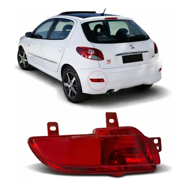 Lanterna Neblina Traseira Peugeot 207 Hatch 2008 A 2014 2015