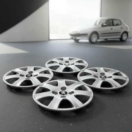 Jogo 4 Calota 14 Prata Peugeot 206 207 308 2010 12 14 2016