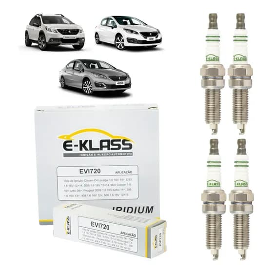 Kit 4 Vela Ignição Iridium Peugeot 308 3008 408 508 1.6 Thp