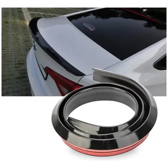 Aerofólio Spoiler Traseiro Universal Flexível Carro Sedan