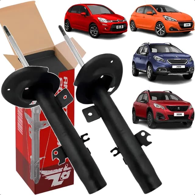 Par De Amortecedor Dianteiro Citroen C3 Peugeot 208 13 / 21