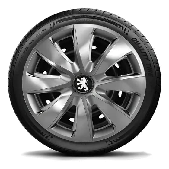 Jogo De Calotas Aro 14 Black Peugeot 206 207 Hoggar