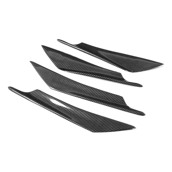 Body Spoiler, 4 Peças, Car Universal Front Blade Bumper Lip