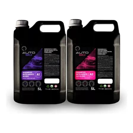 Kit 10l Shampoo Potente Lavagem Caminhão Ônibus Caminhão