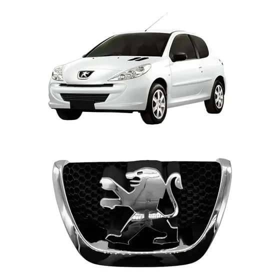 Emblema Parachoque Dianteiro Peugeot 207 2006 2007 A 2012