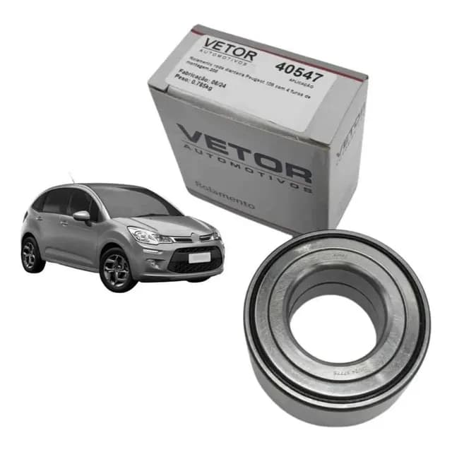 Rolamento Roda Dianteiro 206 C3 Xsara 106 Sem Abs 37x72x33