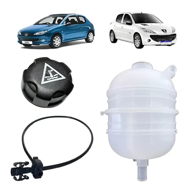 Reservatório Água Radiador Tampa Mangueira Peugeot 206 207