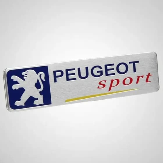Emblema Peugeot Sport 208 308 3008 307 407 Aluminio Alloy!!!