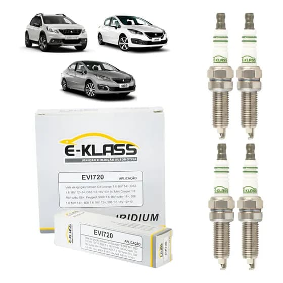 Kit 4 Vela Ignição Iridium Peugeot 308 3008 408 508 1.6 Thp