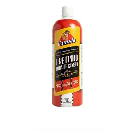 Baba De Camelo Pretinho Produto Oficial 1l Brilho Duradouro Cáqui