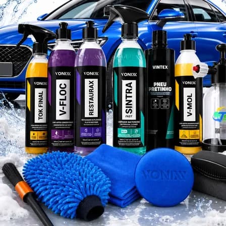 Kit Completo Lavar Carro Rapido Cera Pulverizador 2l Brilho