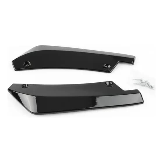 Spoiler Saia Preta Parachoque Universal Tuning