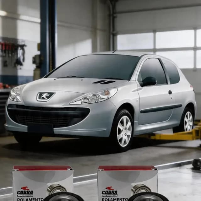 Par Rolamento Roda Traseiro. Peugeot 207 1.4 2012