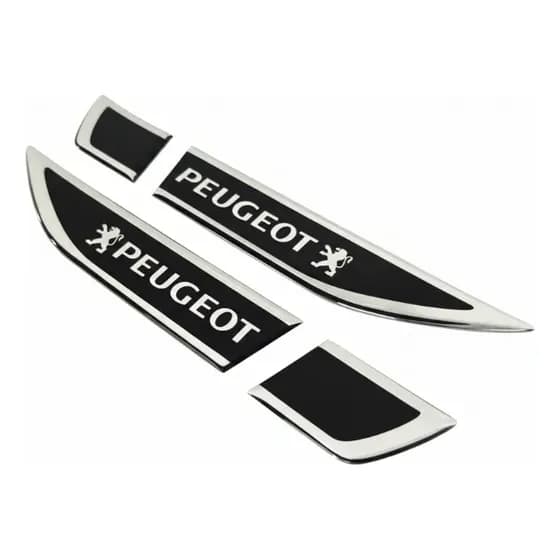 Par Aplique Emblema Adesivo Lateral Resinado Peugeot