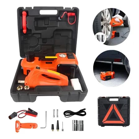 Macaco Elétrico Para Carro 5t 12v Com Chave De Impacto 12v