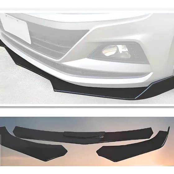 Spoiler Dianteiro Universal 3 Pçs Front Lip Tg Poli 05056