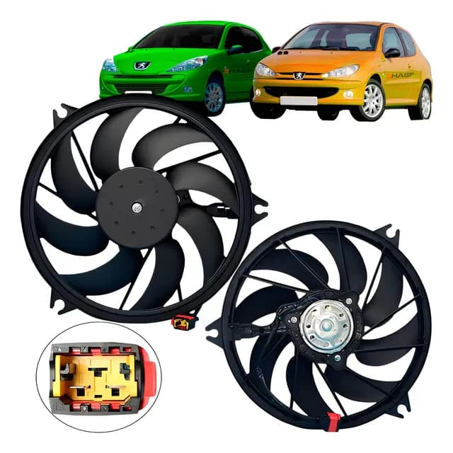 Ventoinha Radiador Peugeot 206 207 1.4 1.6 C/ar Condicionado