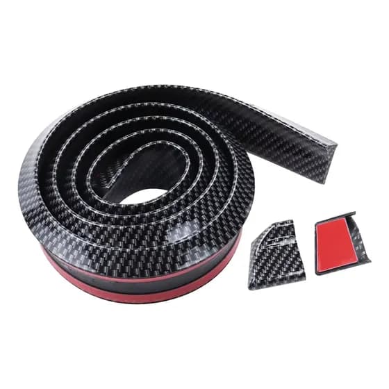 Aerofólio Traseiro Universal Preto Efeito Fibra De Carbono