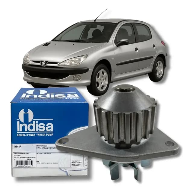 Bomba Dágua Peugeot 206 1.4 8v 2004 2005 2006 2007 2008